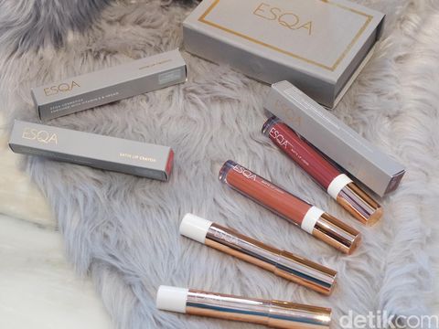 brand lokal esqa rilis lipstik matte warna coklat coral brand lokal esqa rilis lipstik matte warna coklat coral