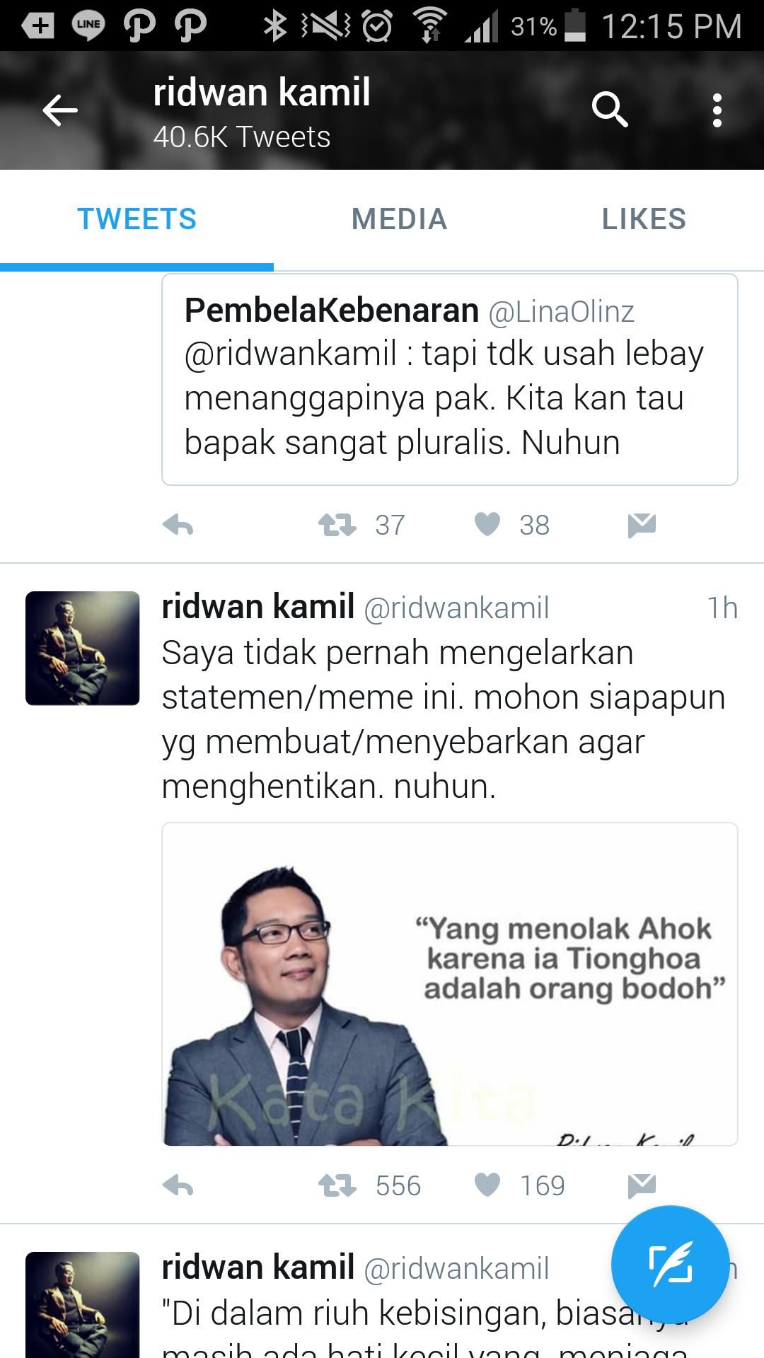 Ridwan Kamil Protes Dicatut Dalam Meme Dukung Ahok Warta Indonesia