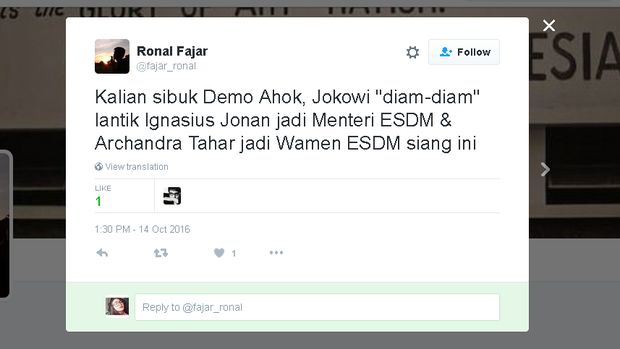 Dok. Ronal Fajar (@fajar_ronal) via Twitter
