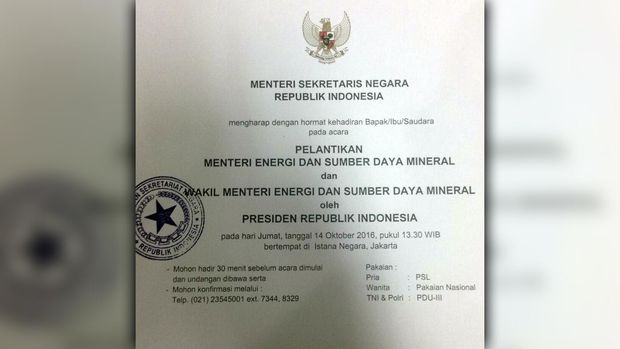 Usai Jumatan, Jokowi Lantik Menteri ESDM Baru