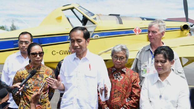 Jokowi saat berada di Papua. (Rusman/Setpres)