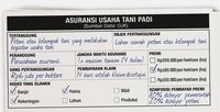Ilustrasi asuransi usaha tani padi