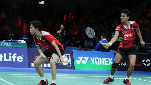 Tontowi Ahmad/Liliyana Natsir gagal menunjukkan performa terbaik di Denmark. (Dok. PBSI)
