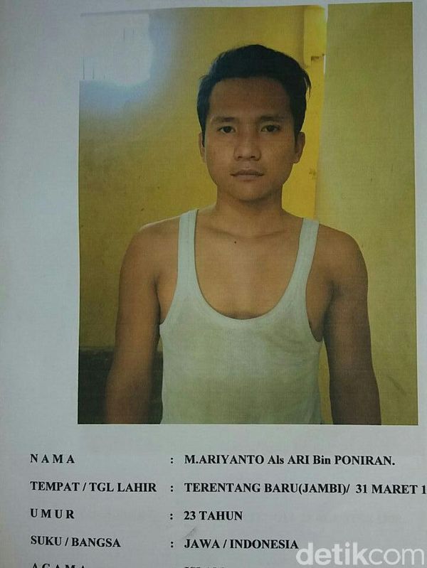 5 Tahanan Polsek Kemuning di Riau Kabur, Ini Wajah Mereka