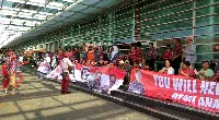 Pendukung Ahok-Djarot di JIEexpo