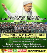 Habib Rizieq Minta Sekolah dan Kantor Beri Libur untuk Aksi Demo 4 November