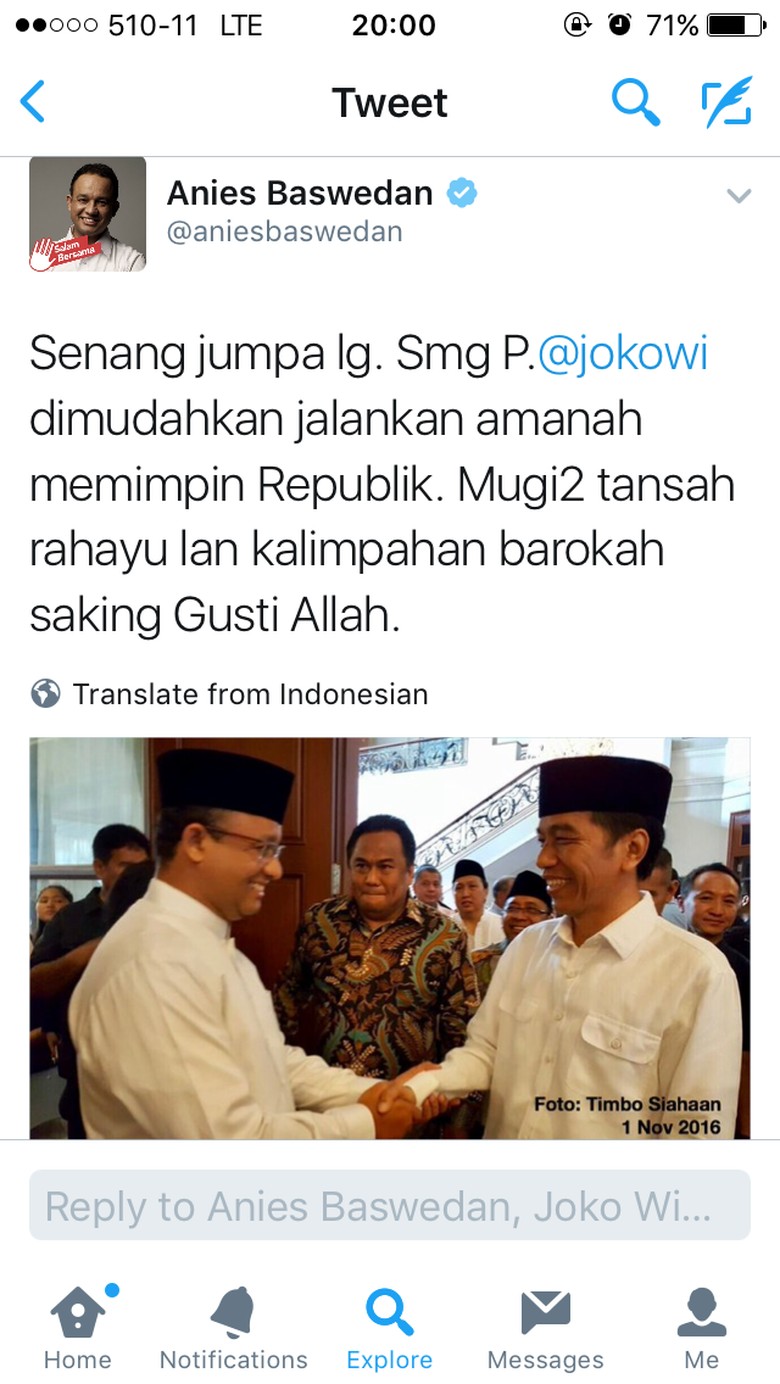 Momen Akrab Reuni Singkat Anies-Jokowi