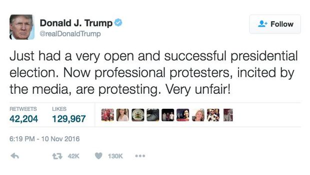 Diprotes, Trump Merasa Diperlakukan Tak Adil
