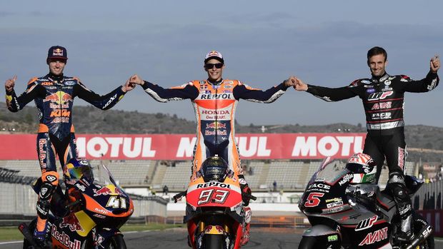 Johann Zarco (kanan) merupakan pebalap Perancis tersukses di ajang Grand Prix dengan 16 kemenangan.