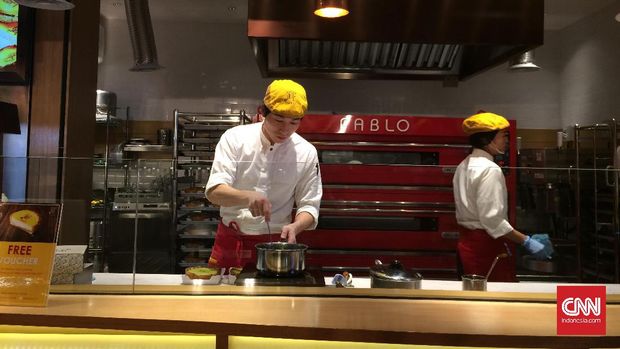 Cheese tart Pablo dipanggang dalam oven khusus dari Jepang