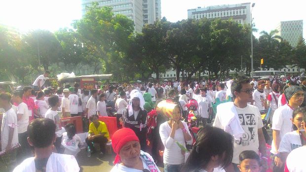 Ratusan Orang Ikuti Parade Bhinneka Tunggal Ika di Patung Kuda, Jakarta