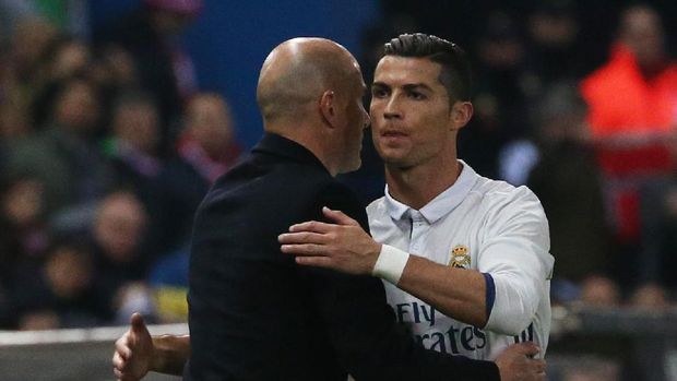 Zinedine Zidane tak pernah berhenti memberi kepercayaan kepada Cristiano Ronaldo. (