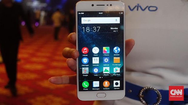 Vivo V5. (CNN Indonesia/Hani Nur Fajrina)