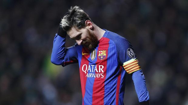Lionel Messi gagal memanfaatkan tendangan bebas yang dimilikinya. (Reuters/Lee Smith)