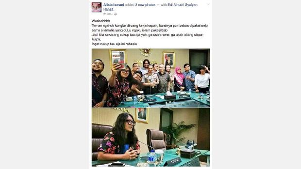 Beredar Foto Kapolri Undang Netizen Pendukung Ahok
