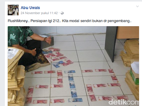  Abu Uwais Tersangka Rush Money Pamer Deretan Duit '212', Milik Siapa?