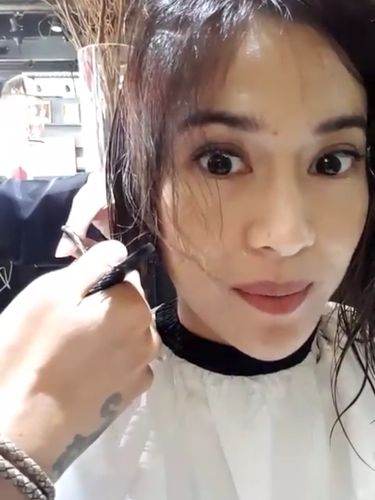  Dian Sastrowardoyo Potong Rambut Pendek Penggemar Protes