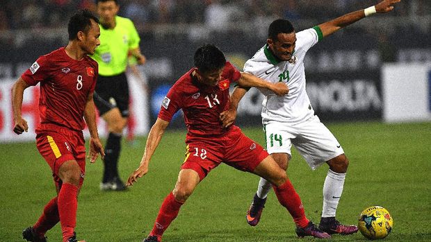 Vietnam kembali bersemangat usai mencetak gol penyama kedudukan.