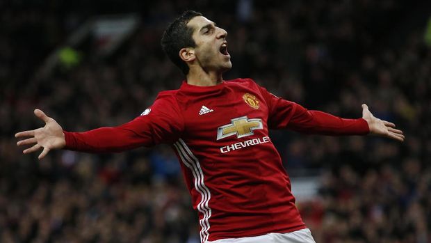 Henrikh Mkhitaryan menjadi penentu kemenangan MU atas Tottenham.