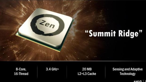Kenalkan AMD Ryzen, Prosesor '16 Core' Penantang Core i7