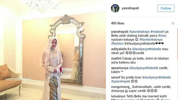 Fitting Kebaya, Laudya Cynthia Bella Siap Nikah Tahun Depan?