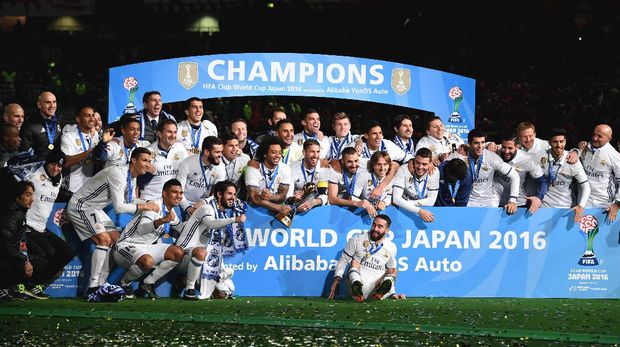 Real Madrid sukses menjadi juara Piala Dunia Antarklub 2016 di Jepang.