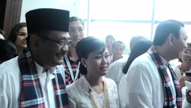 Ditemani Istri, Ahok-Djarot Hadiri Perayaan Hari Ibu yang Diadakan Relawan