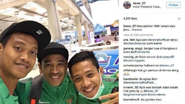 Beny Wahyudi sebut Evan Dimas sebagai partner barunya di Arema.