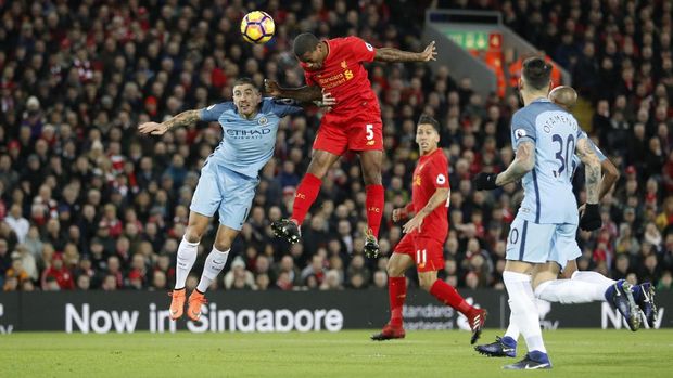 Liverpool menang 1-0 pada pertemuan pertama melawan Manchester City.