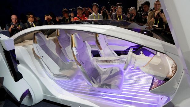Bagian interior Toyota Concept-i