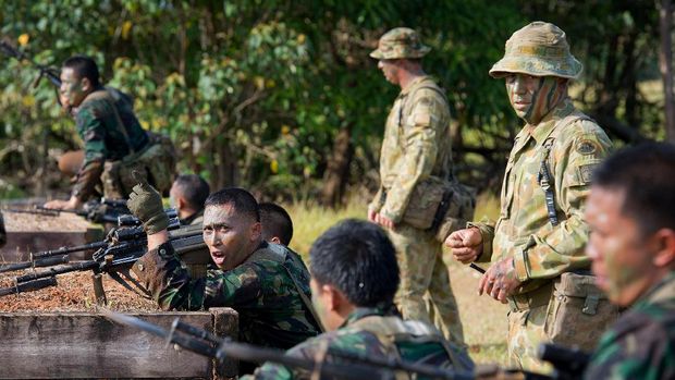 Salah satu aktivitas bersama militer Australia-Indonesia