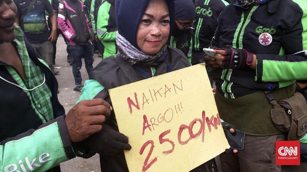 Ditemui Bos Grab, Ini Empat Tuntutan Sopir GrabBike