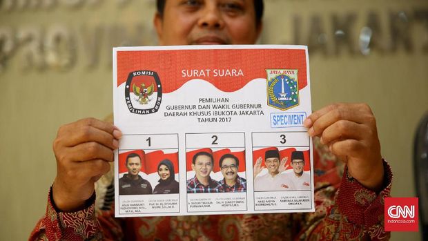 Djarot Berpeci di Surat Suara Putaran Kedua