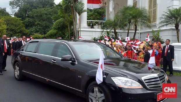 Kemeriahan Istana Bogor Menyambut PM Jepang Abe
