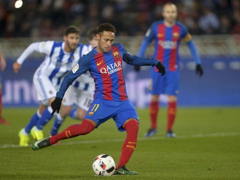 Penalti Neymar Menangkan Barca di Kandang Sociedad