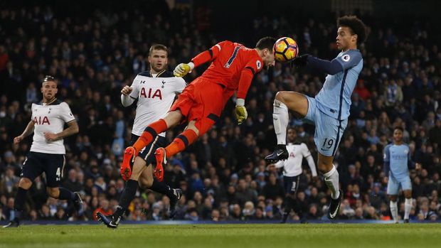 Buang Keunggulan Dua Gol, City Diimbangi Spurs