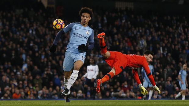 Trio Leroy Sane, Gabriel Jesus, dan Raheem Sterling disebut Guardiola punya intensitas permainan tinggi. 