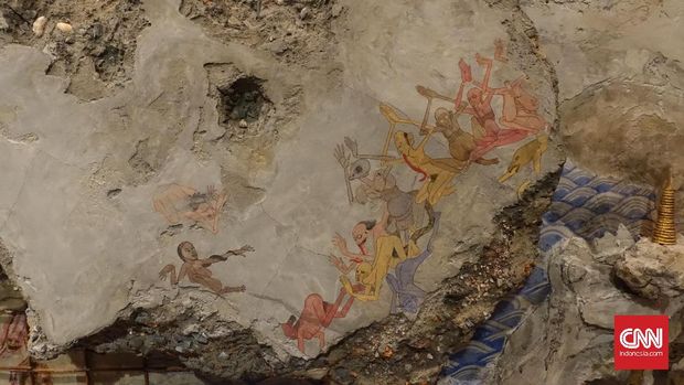 Mural ini menceritakan tentang ketamakan manusia yang tak henti-hentinya mengeksploitasi bumi dengan mengatasnamakan pembangunan.