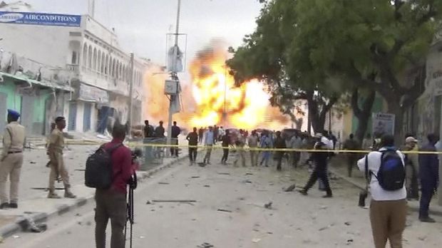 Serangan bom masih kerap melanda Somalia. (REUTERS/Reuters TV TPX IMAGES OF THE DAY)