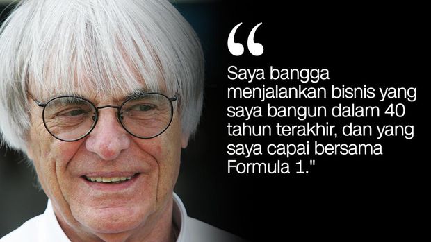 Bernie Ecclestone saat ini tak lagi menjadi pemimpin eksekutif F1. (AFP PHOTO / PIERRE ANDRIEU)