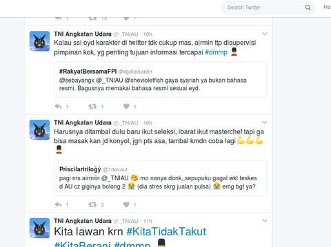 Sosok di Balik Akun Twitter 'Gaul' TNI AU yang Masih Misterius