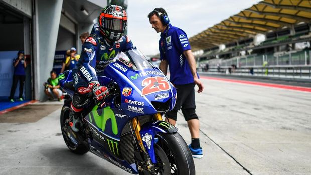 Maverick Vinales terus menunjukkan kecepatan impresif bersama Movistar Yamaha.