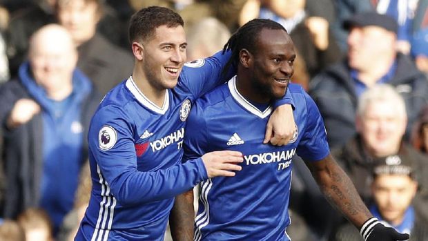 Eden Hazard mencetak gol kesepuluh di Liga Primer musim ini.