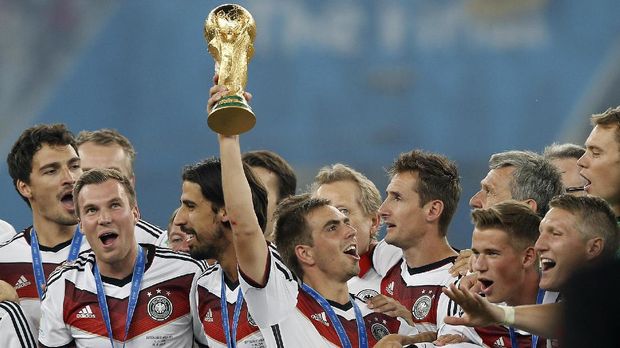 Timnas Jerman merupakan juara bertahan Piala Dunia.