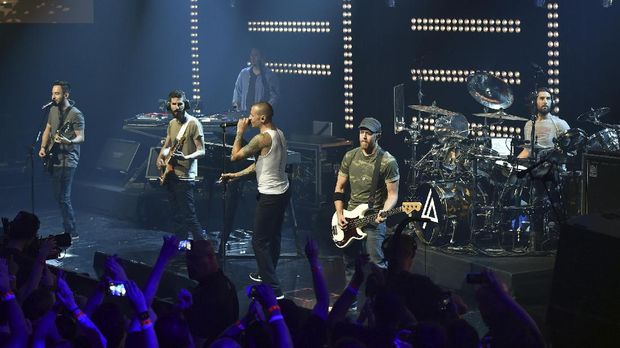 Linkin Park pernah tampil di Manchester Arena empat tahun lalu.