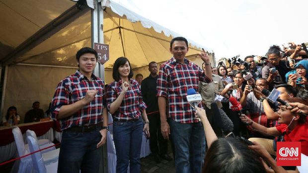Ahok dan Megawati Makan Siang Bersama Usai Mencoblos