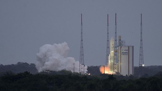 Satelit Ke Sembilan Telkom Sukses Mengorbit