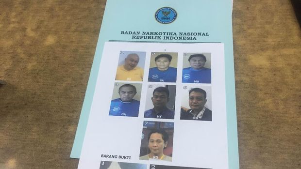 BNN menetapkan 7 tersangka.