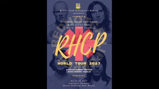 Ahmad Dhani Kalah di Bekasi, Janji Pentas RHCP pun Sirna