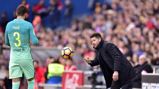 Diego Simeone sempat berhasil membawa Barcelona tak berkutik di 25 menit awal laga.